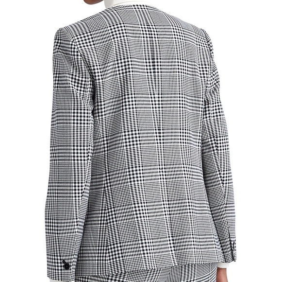 Plaid Double-Breasted Blazer - Picture 3 of 11